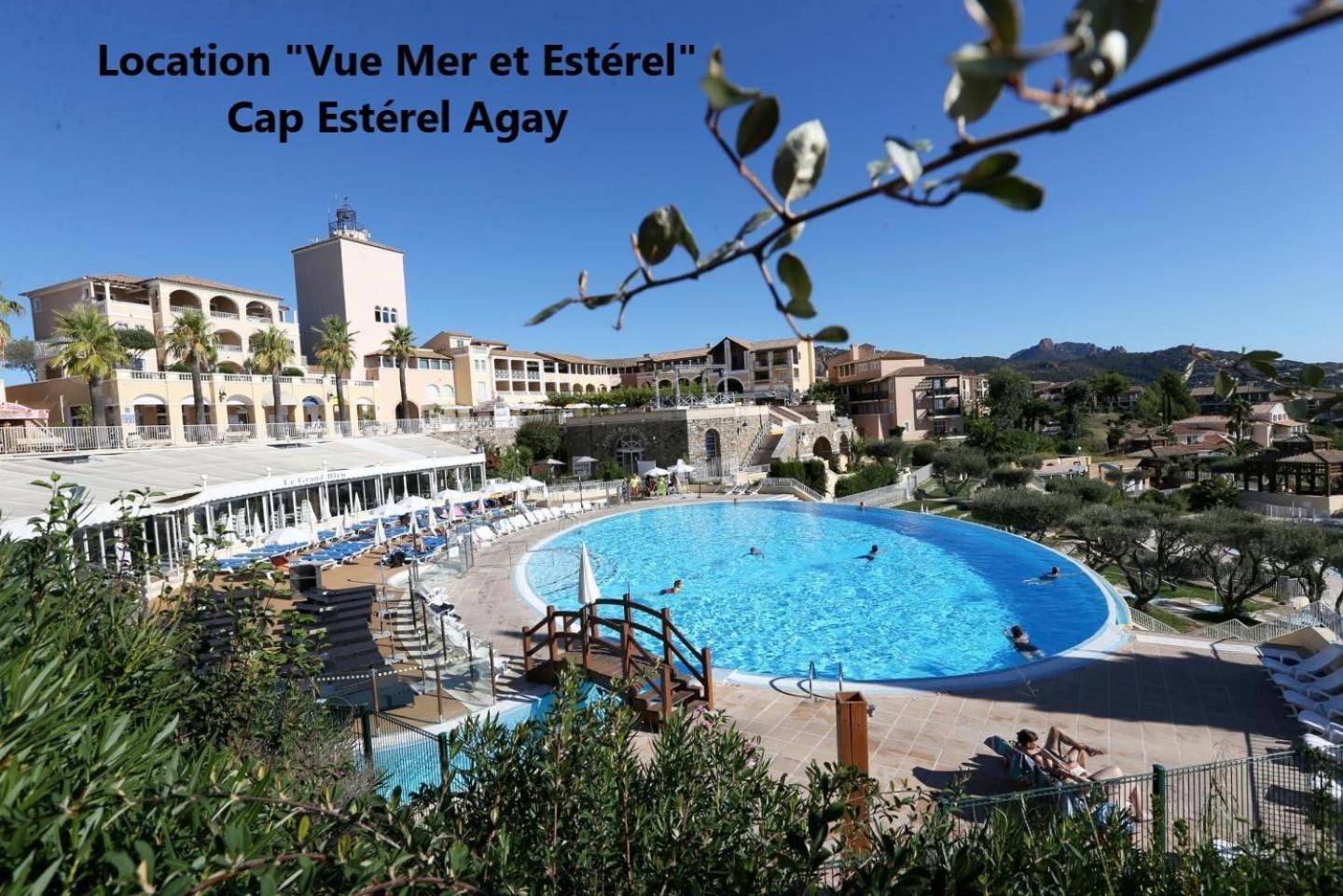 Appartement Location Vue MER et ESTEREL, Cap Estérel Agay-Saint Raphaël, T2, piscines, parking, wifi Extérieur photo